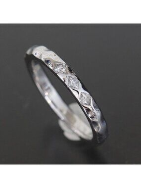Louis Vuitton Diamond Ring Alliance Monogram 18k White Gold